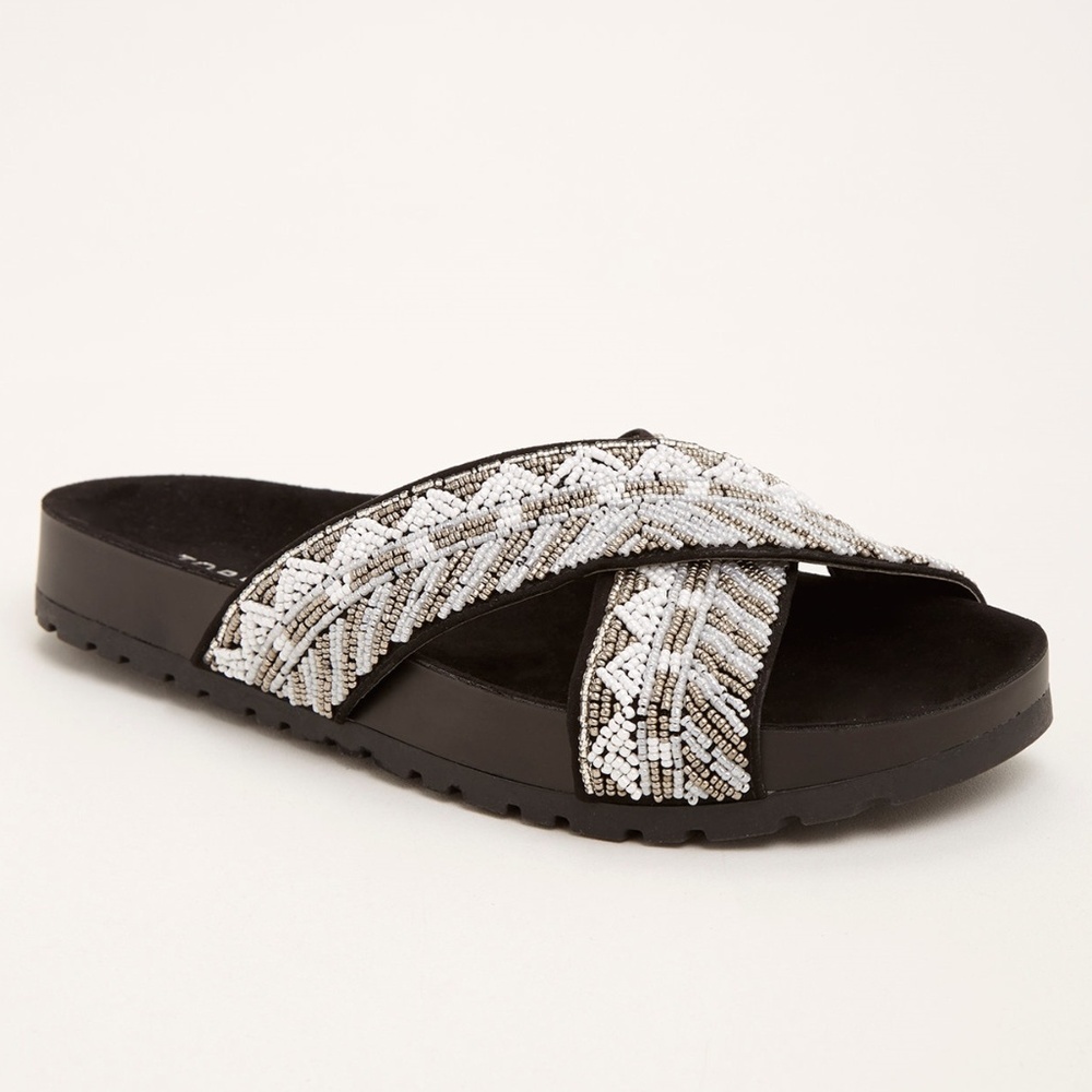 Torrid Beaded Sandals UPICK Flip Flops Slide Shoes